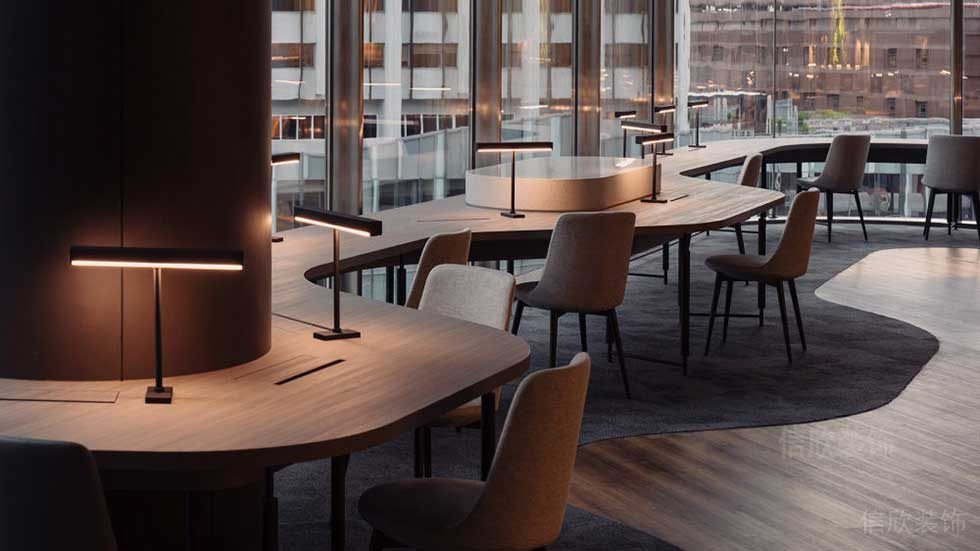 簡約風(fēng)格公司案例員工休閑閱覽區(qū)裝修圖