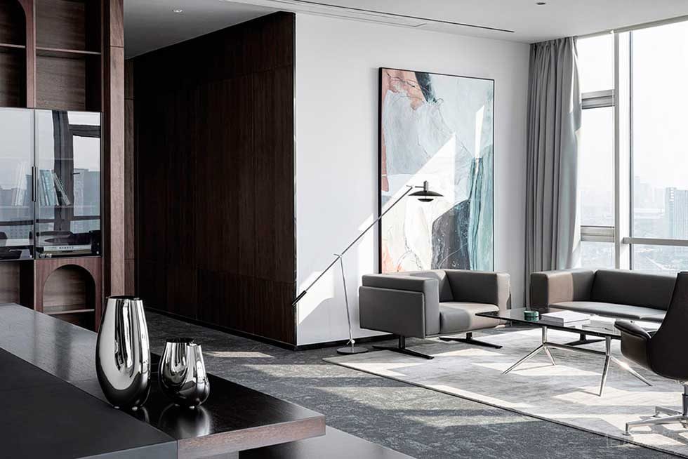 簡約風格公司貴賓接待室裝修圖