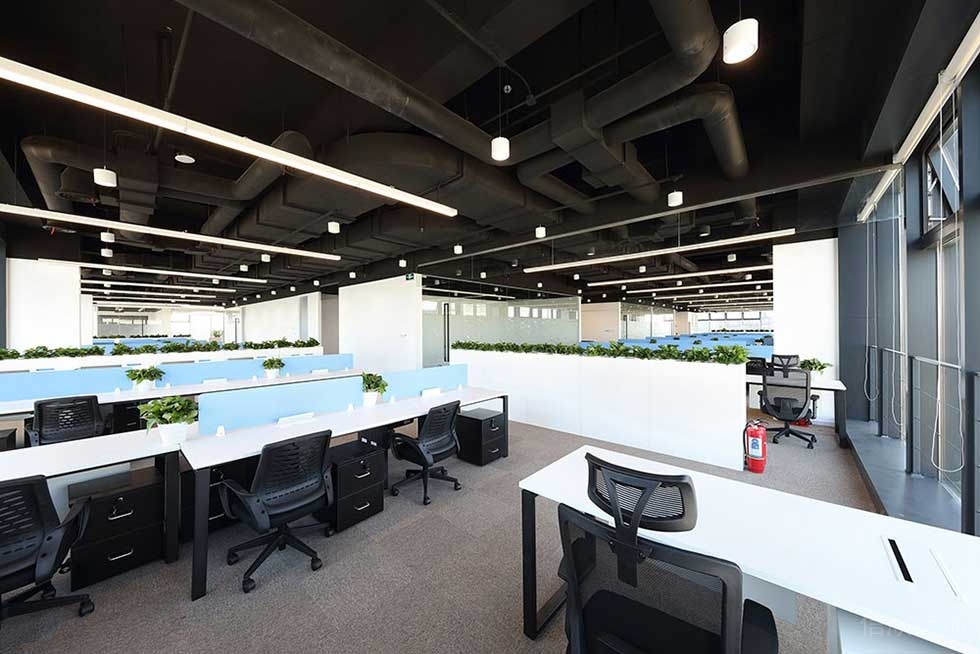 簡約風格公司公共辦公區裝修圖