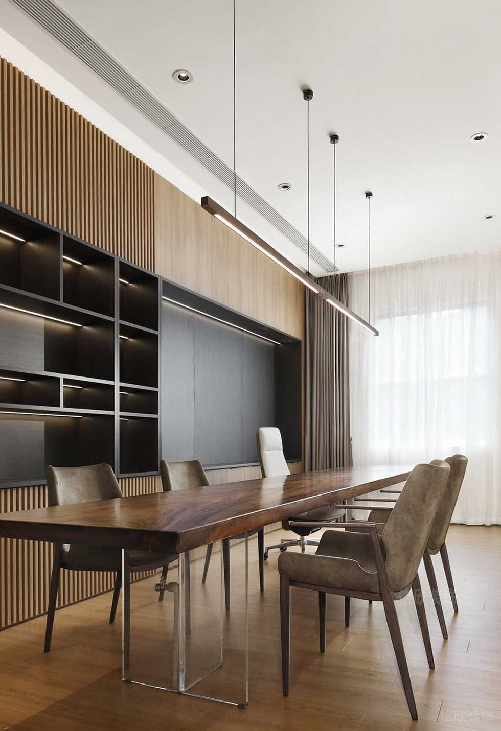 簡(jiǎn)約風(fēng)格公司洽談廳裝修圖