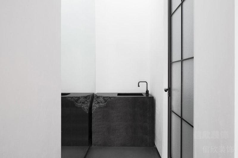 南山餐廳裝修設(shè)計(jì)效果圖洗手區(qū)