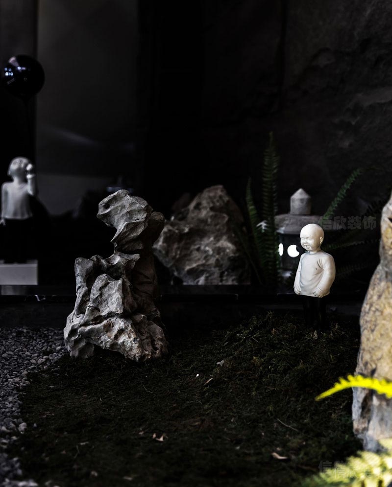 鹽田餐廳裝修設(shè)計(jì)效果圖園藝雕塑