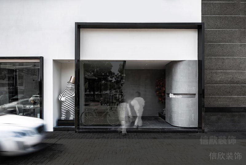 鹽田餐廳裝修設(shè)計(jì)效果圖入口