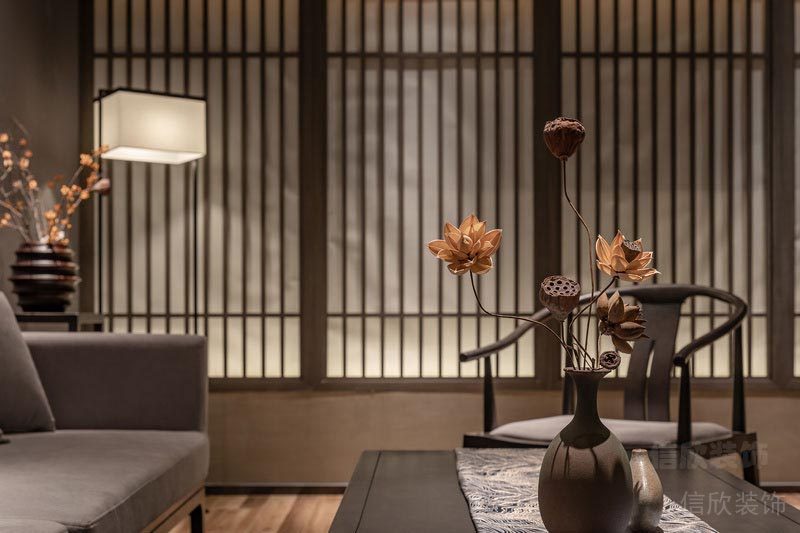 福田餐廳裝修設(shè)計(jì)效果圖商務(wù)包間綠植