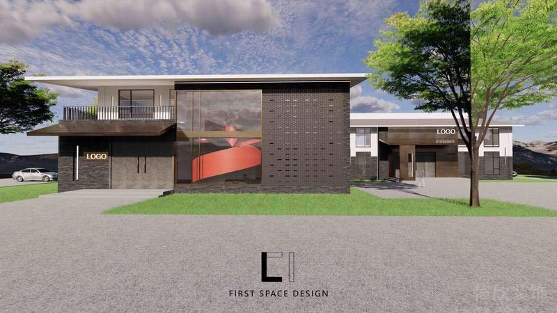 福田餐廳裝修私房菜設(shè)計(jì)效果圖外立面肌理外墻