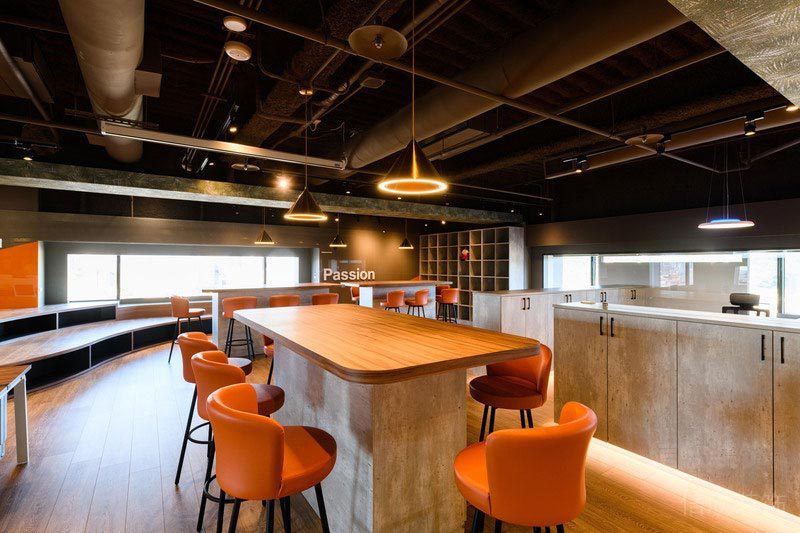 深圳福田辦公室裝修吧臺設(shè)計圖