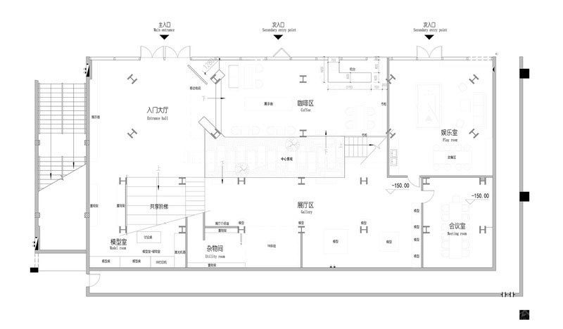 深圳羅湖I B C環(huán)球商務中心辦公室裝修設(shè)計案例