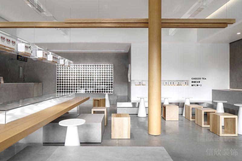 深圳白石洲現(xiàn)代極簡風(fēng)格餐飲裝修設(shè)計(jì)公司案例用餐區(qū)