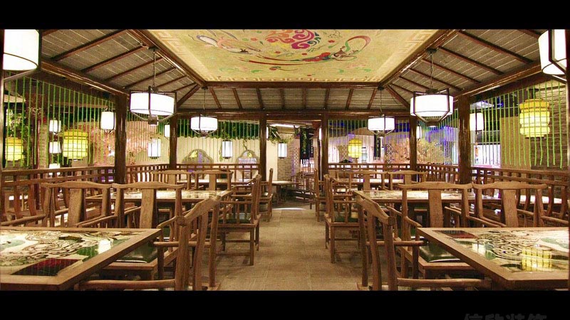 深圳鹽田中式風(fēng)格餐飲店裝修圖餐桌餐椅 深圳鹽田中式風(fēng)格餐飲店裝修圖餐桌餐椅