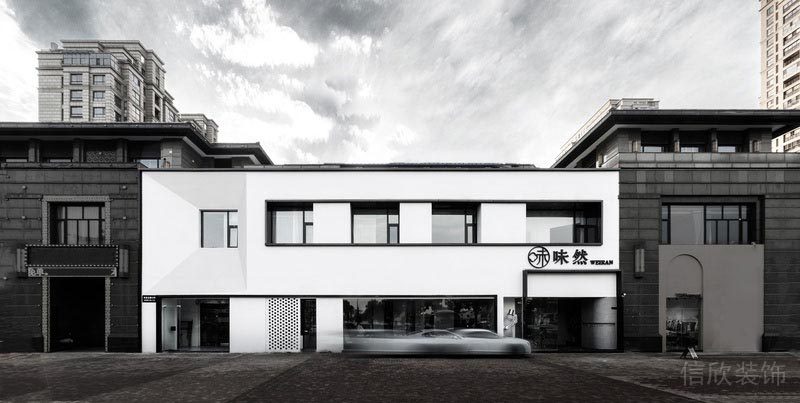 鹽田餐廳裝修設(shè)計(jì)效果圖外立面形象