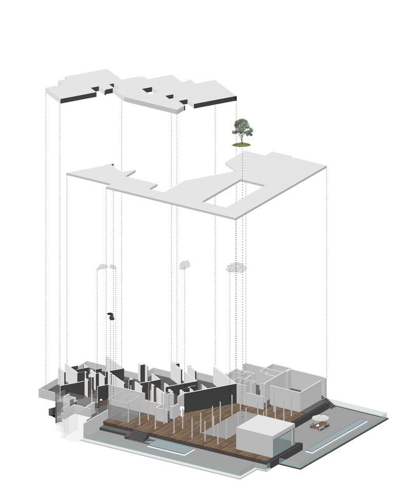南山餐廳裝修設(shè)計(jì)效果圖概念解構(gòu)剖析軸測(cè)圖