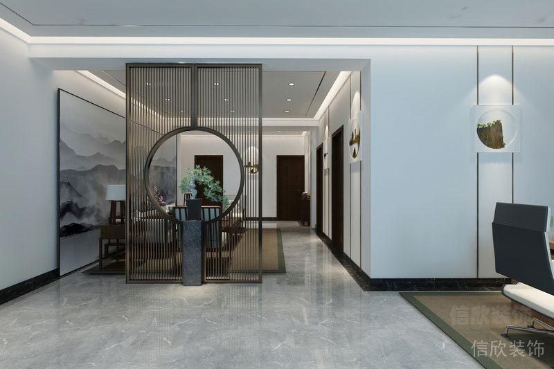 福田區(qū)前海金融中心新中式辦公室設(shè)計(jì)