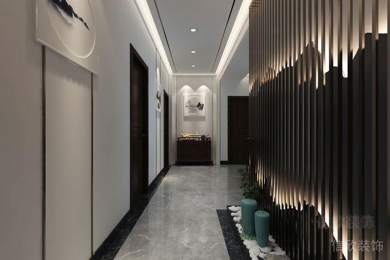 福田區(qū)前海金融中心新中式辦公室設(shè)計(jì)