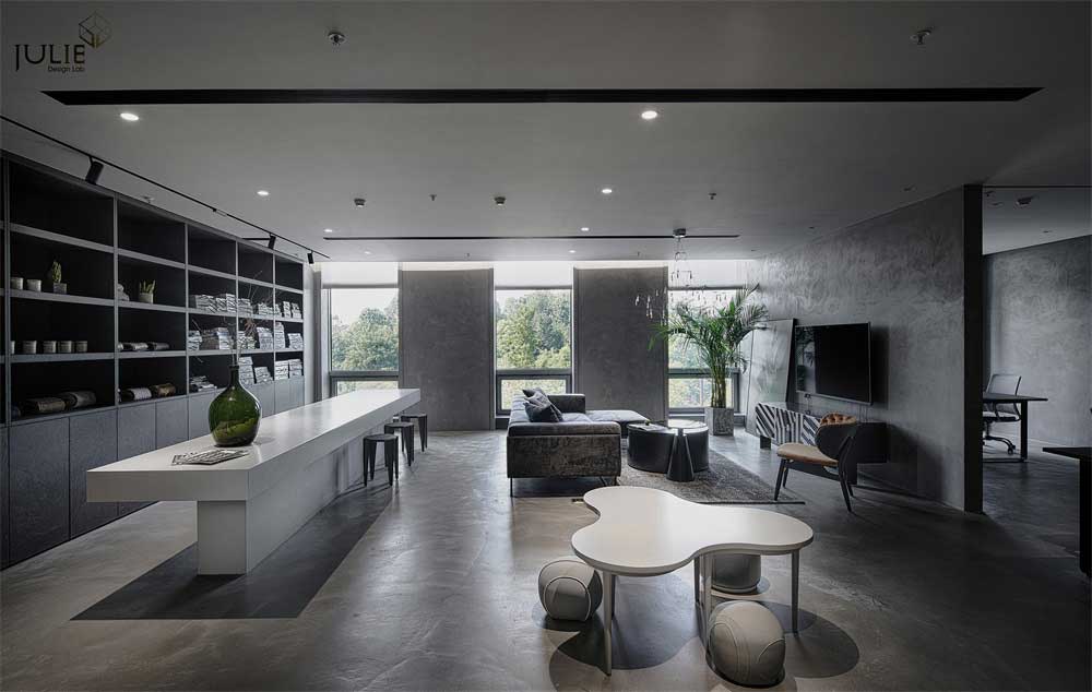 深圳光明現代風格暗色系辦公室設計裝修-大廳區 深圳光明現代風格暗色系辦公室設計裝修-大廳區