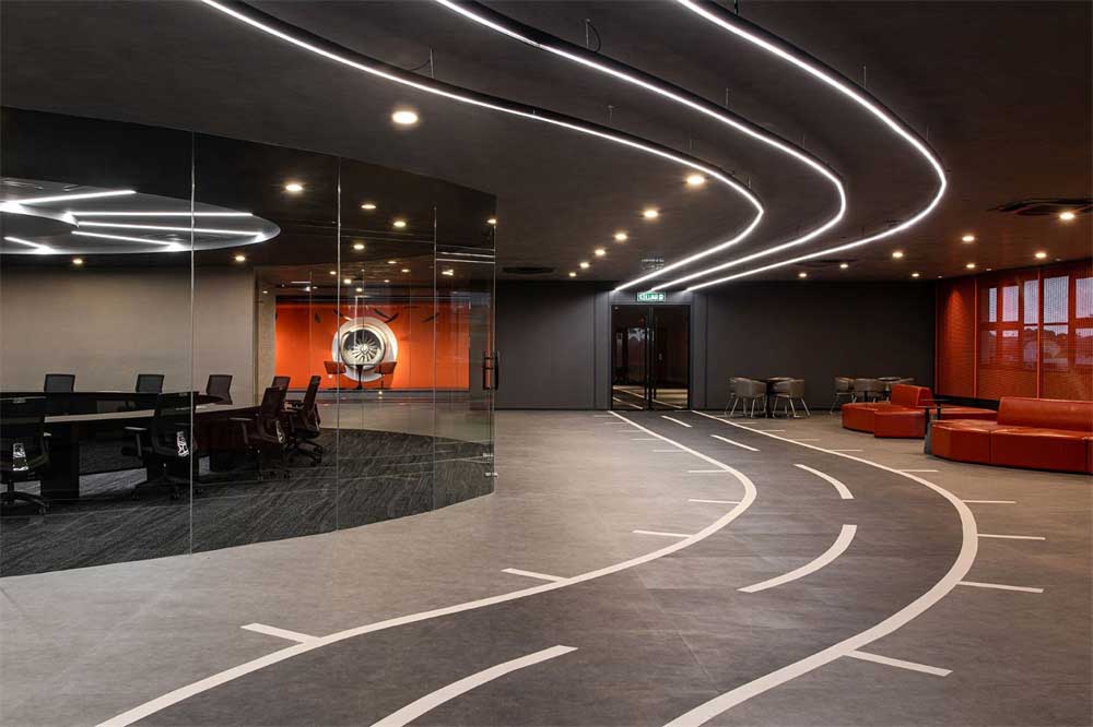 深圳南山區工業風格機場主題辦公室設計裝修-過道 深圳南山區工業風格機場主題辦公室設計裝修-過道