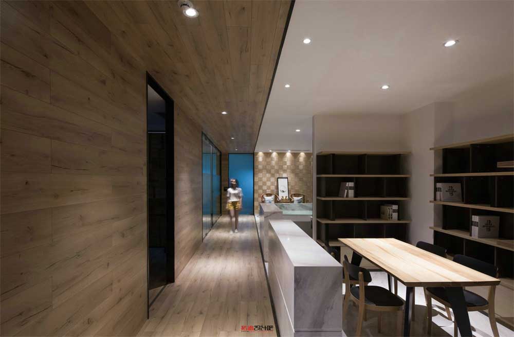 深圳南山智慧廣場新中式風格辦公室裝修設計案例休閑區 深圳南山智慧廣場新中式風格辦公室裝修設計案例過道