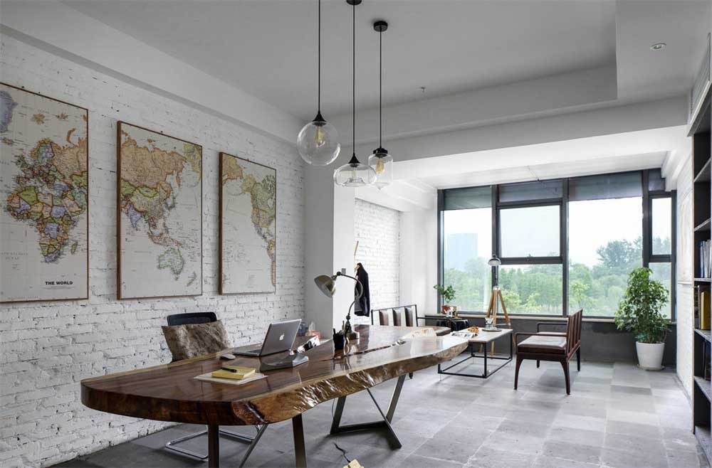 深圳南山香江金融中心工業(yè)風辦公室裝修設計案例經(jīng)理辦公室 深圳南山香江金融中心工業(yè)風辦公室裝修設計案例經(jīng)理辦公室