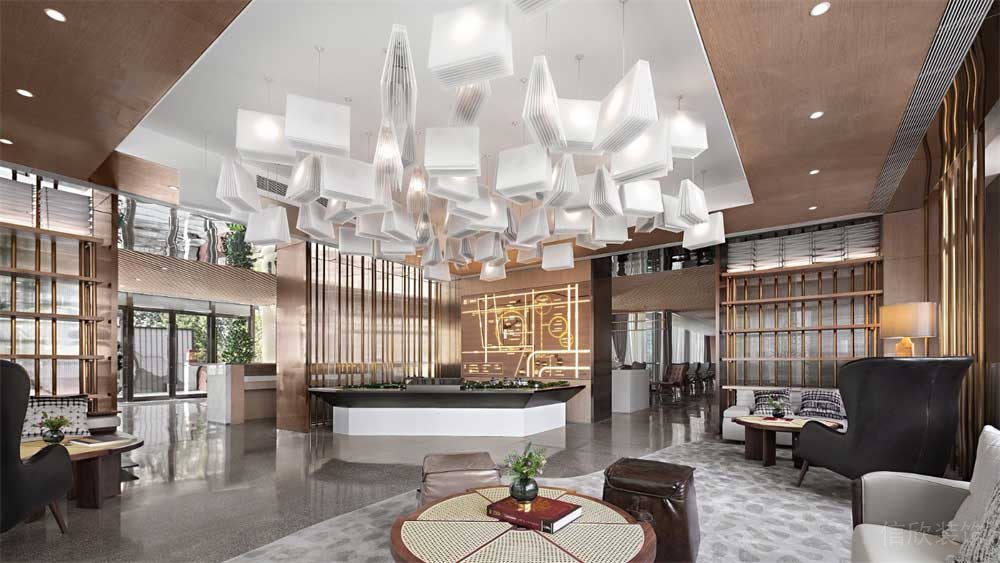 深圳市羅湖區(qū)現(xiàn)代日式風格辦公室大廳 深圳市羅湖區(qū)現(xiàn)代日式風格辦公室大廳