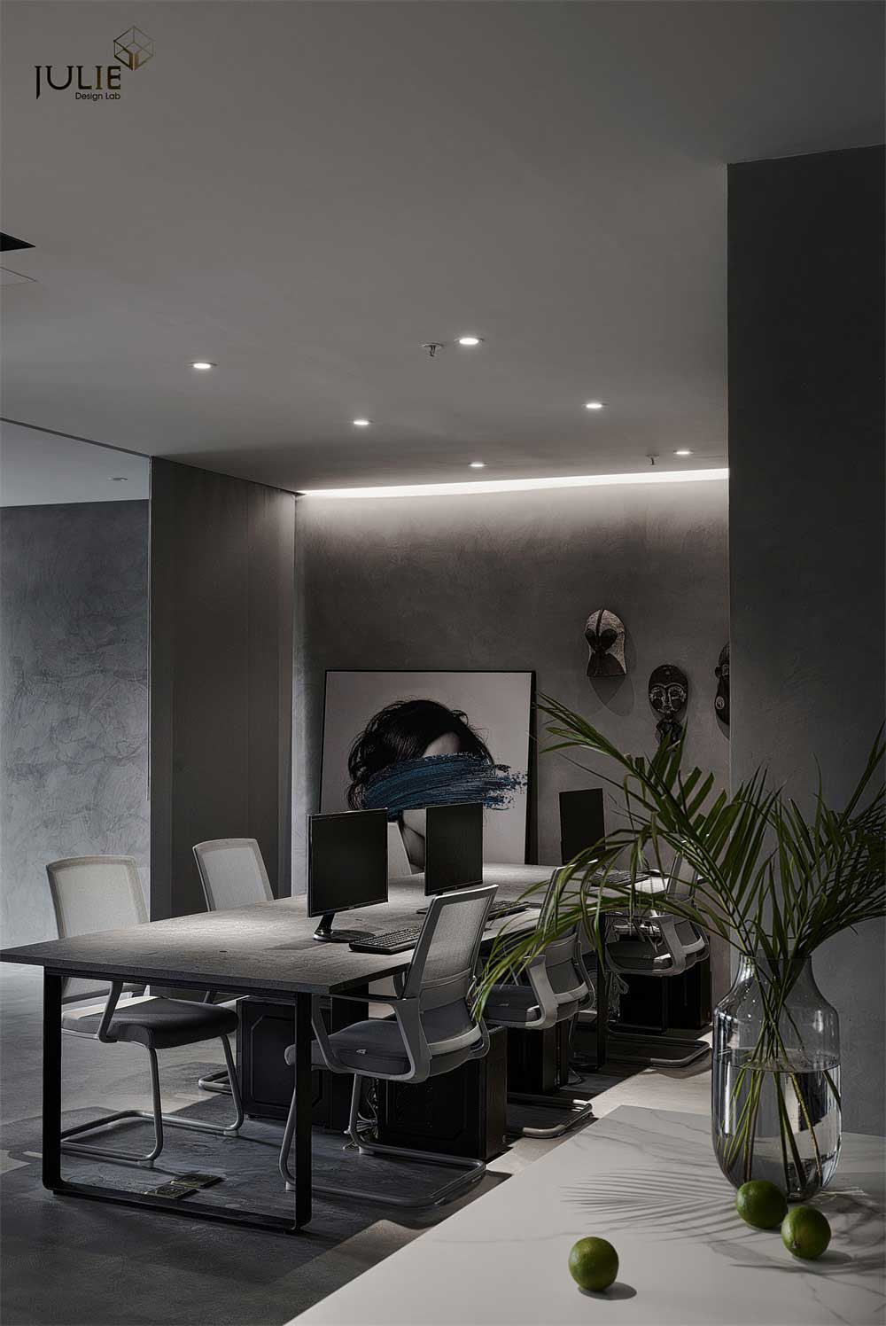 深圳光明現代風格暗色系辦公室設計裝修-辦公區 深圳光明現代風格暗色系辦公室設計裝修-辦公區