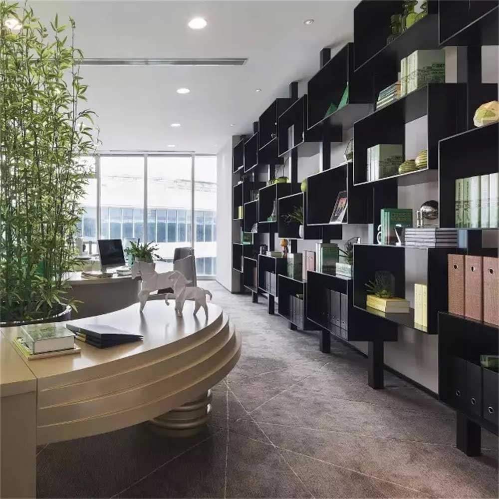 深圳福田國通大廈現代風格辦公室裝修設計案例辦公區裝飾書架 深圳福田國通大廈現代風格辦公室裝修設計案例辦公區裝飾書架