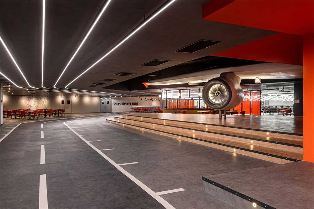 深圳南山區工業風格機場主題辦公室設計裝修-過道 深圳南山區工業風格機場主題辦公室設計裝修-過道