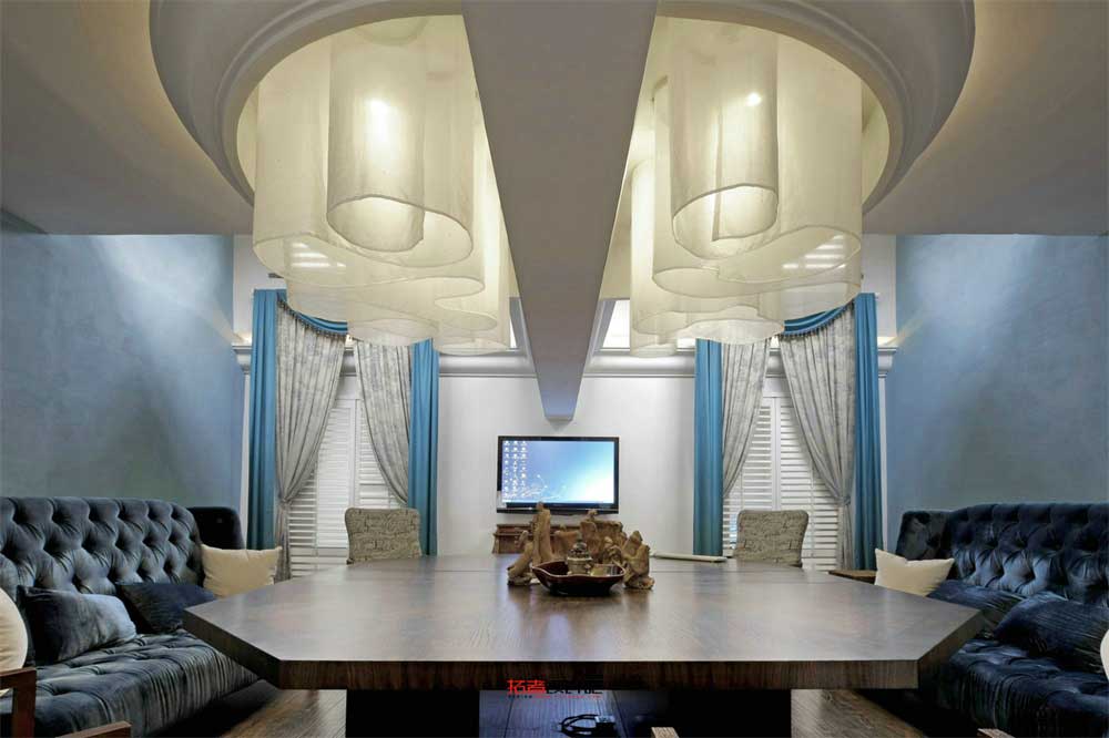 深圳龍崗500平方新中式風格辦公室裝修洽談室 深圳龍崗500平方新中式風格辦公室裝修洽談室