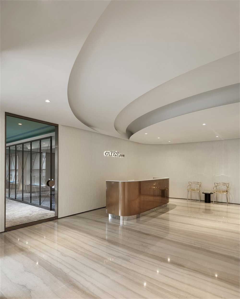 深圳羅湖現(xiàn)代風(fēng)格辦公室裝修設(shè)計(jì)案例入口門廳 深圳羅湖文錦廣場現(xiàn)代風(fēng)格辦公室裝修設(shè)計(jì)案例入口門廳