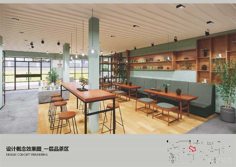 深圳南山區簡約風格茶室裝修一層品茶區 深圳南山區簡約風格茶室裝修一層品茶區