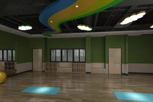 深圳福田區(qū)舞蹈中心裝修設計云朵燈飾 (1)