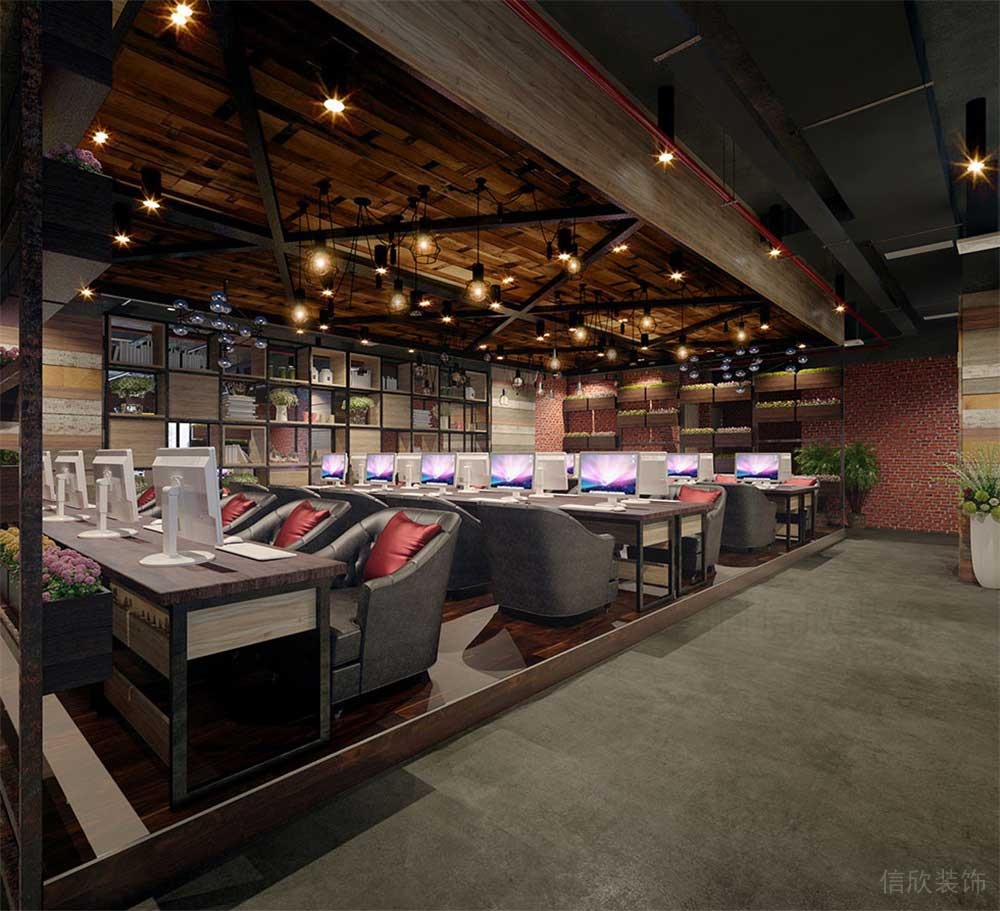 深圳龍崗區(qū)網咖裝修設計 商務區(qū)二