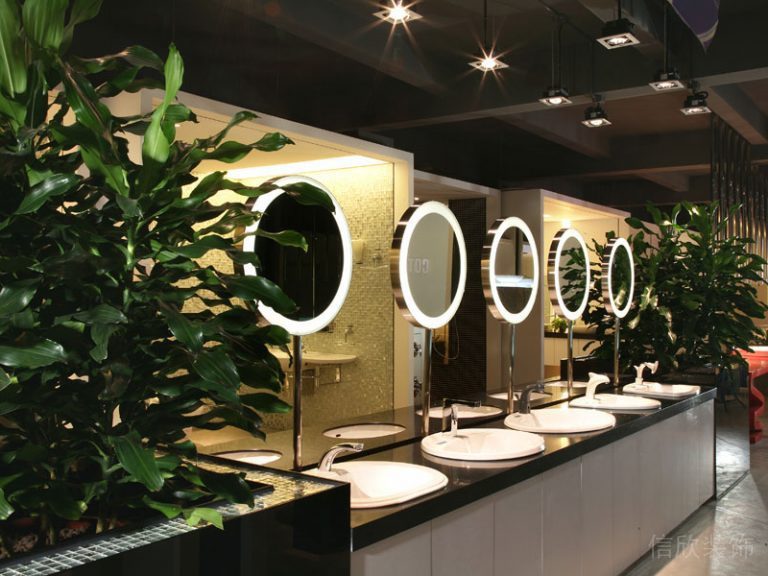 衛(wèi)生間鏡面裝修工業(yè)風現(xiàn)代簡約風休息區(qū)瓷磚安全裝修