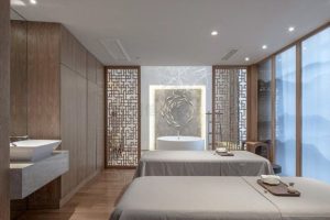 木格柵屏風(fēng)木質(zhì)地板玻璃門(mén)裝修設(shè)計(jì)