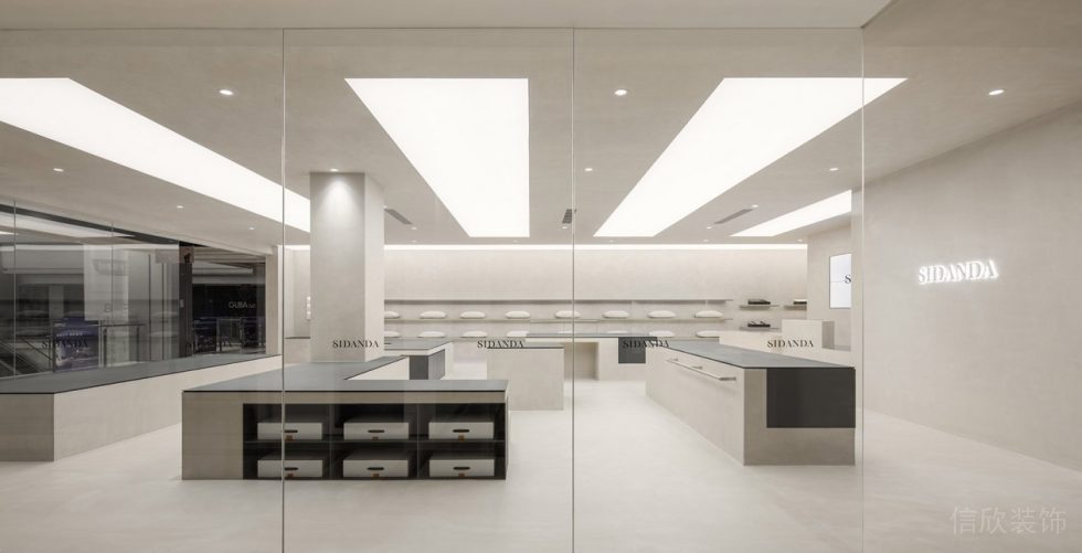 深圳市龍崗區(qū)中心城現代風科技枕專賣店裝修門廳