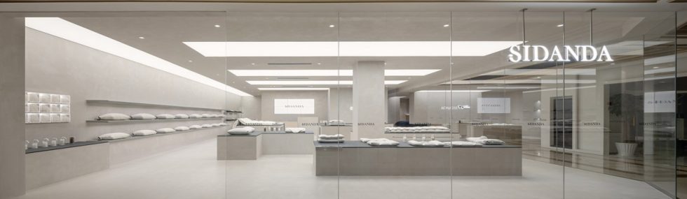 深圳市龍崗區(qū)中心城現代風科技枕專賣店裝修門廳