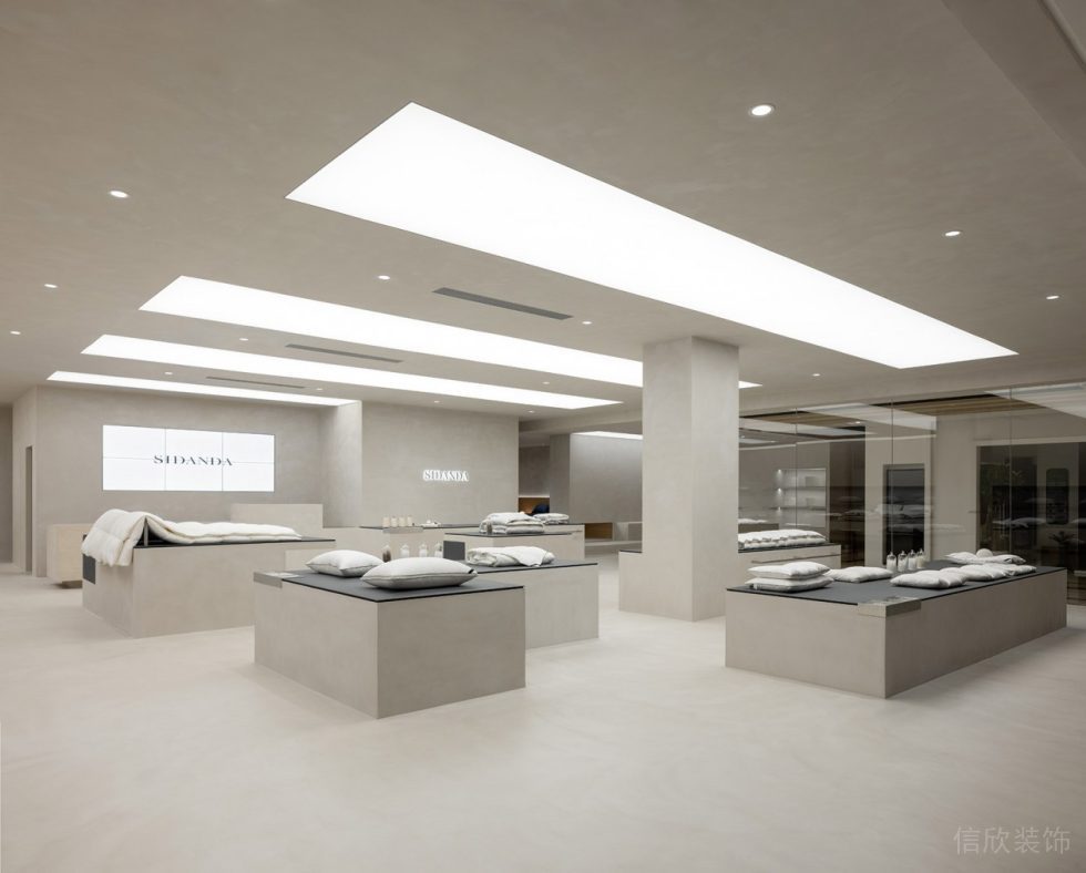 深圳市龍崗區(qū)中心城現代風科技枕專賣店裝修大廳