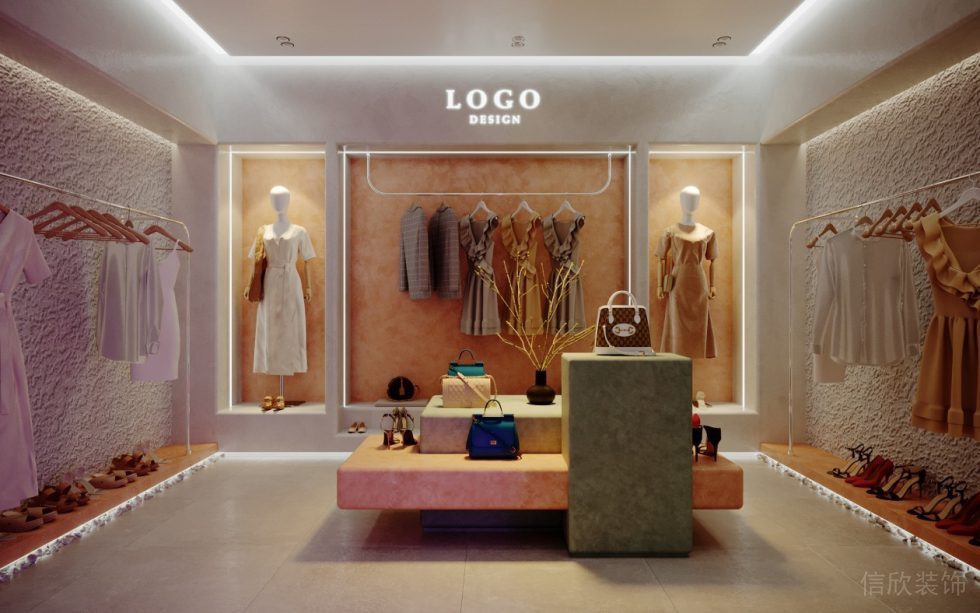 深圳市南山區(qū)后海現(xiàn)代服裝專(zhuān)賣(mài)店裝修設(shè)計(jì)大廳