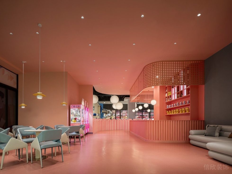 深圳市福田區(qū)筆架山北歐風(fēng)兒童樂園裝修休息區(qū)