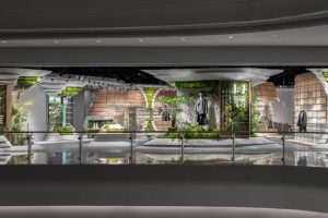 深圳市龍華區大浪原木風生態智庫服裝店裝修設計外立面