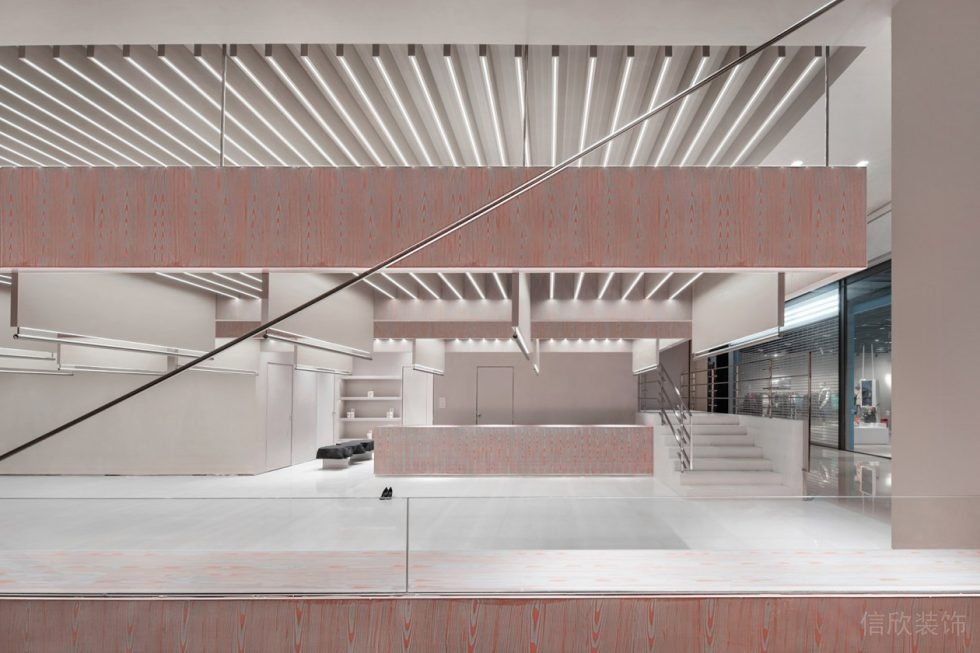 深圳市福田區八卦嶺現代風服裝店粉色系概念店裝修效果圖大廳