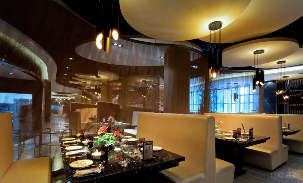 深圳寶安龍光世紀大廈簡約風格火鍋店裝修案例六人卡座 深圳寶安龍光世紀大廈簡約風格火鍋店裝修案例六人卡座