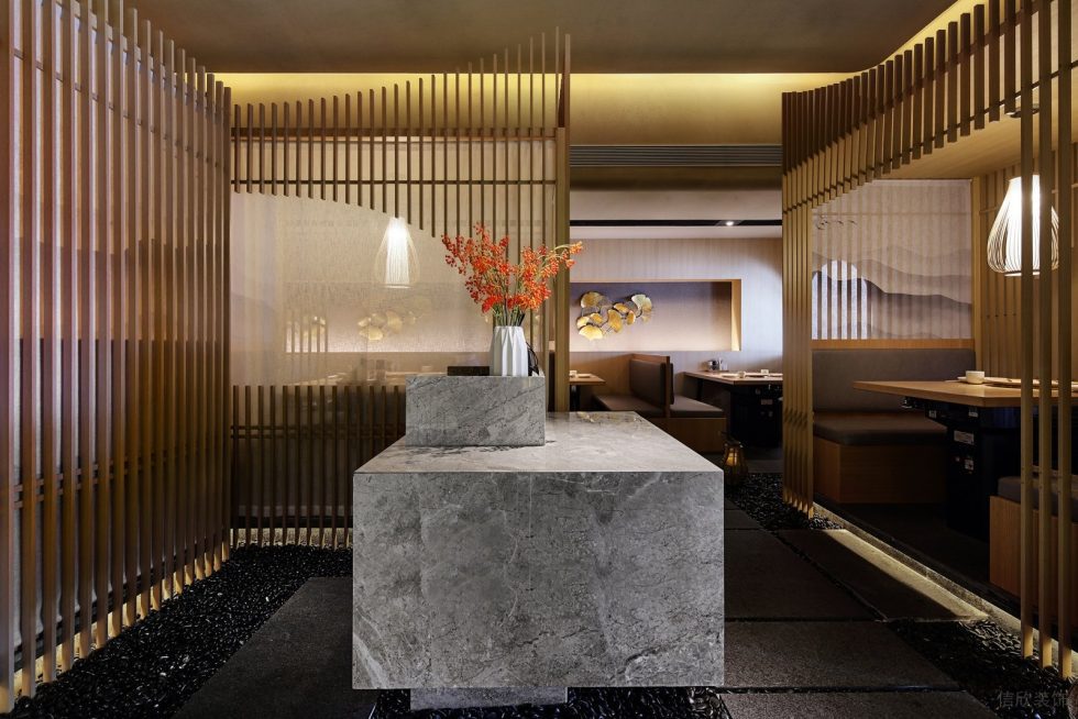 深圳福田天健時(shí)尚新天地和風(fēng)日式料理餐廳裝修案例前臺(tái) 深圳福田天健時(shí)尚新天地和風(fēng)日式料理餐廳裝修案例前臺(tái)