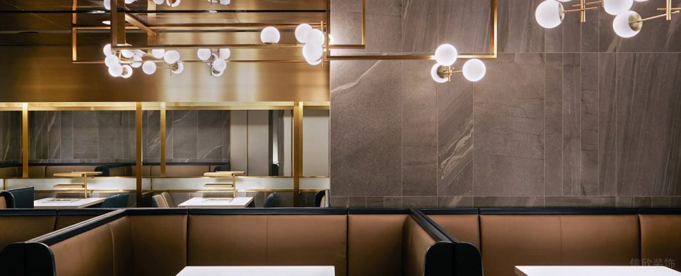 深圳福田星河世紀現代輕奢風火鍋餐廳裝修案例仿大理石啞光瓷磚 深圳福田星河世紀現代輕奢風火鍋餐廳裝修案例仿大理石啞光瓷磚
