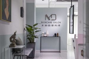 深圳龍崗簡約風(fēng)格50平方美容院裝修設(shè)計(jì)