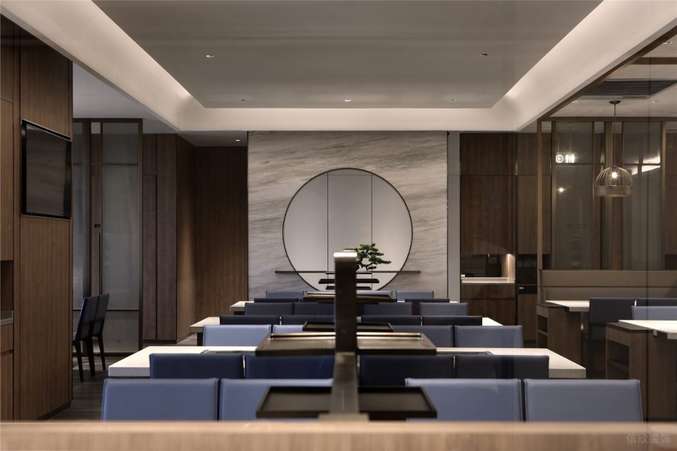 深圳羅湖東港中心現代中式火鍋餐廳裝修案例天花 深圳羅湖東港中心現代中式火鍋餐廳裝修案例天花