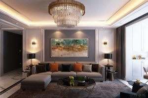 卓越譽(yù)瓏12棟客廳裝修效果圖