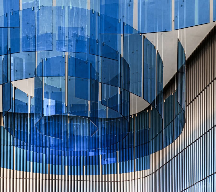 藍(lán)色亞克力天花造型效果圖