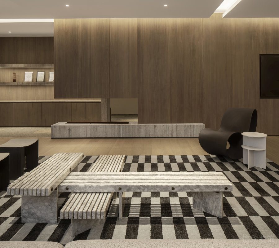 休閑區(qū)灰白色天然石材茶幾