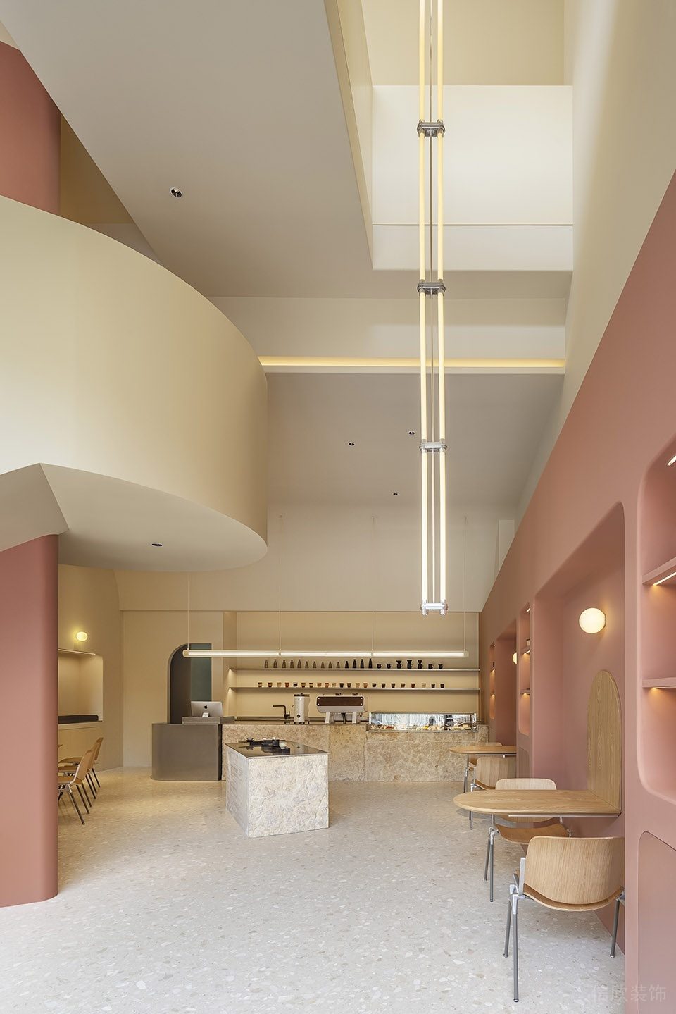 深圳羅湖新2000廣場極簡風格甜品咖啡館裝修案例水吧 深圳羅湖新2000廣場極簡風格甜品咖啡館裝修案例水吧