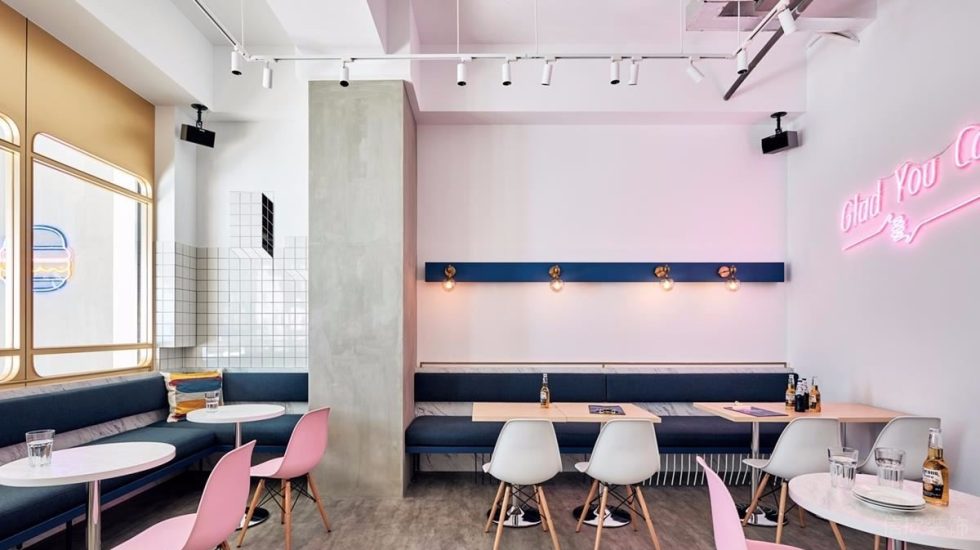 深圳龍華星河傳奇天街網紅現代風漢堡店裝修案例卡座沙發 深圳龍華星河傳奇天街網紅現代風漢堡店裝修案例卡座沙發