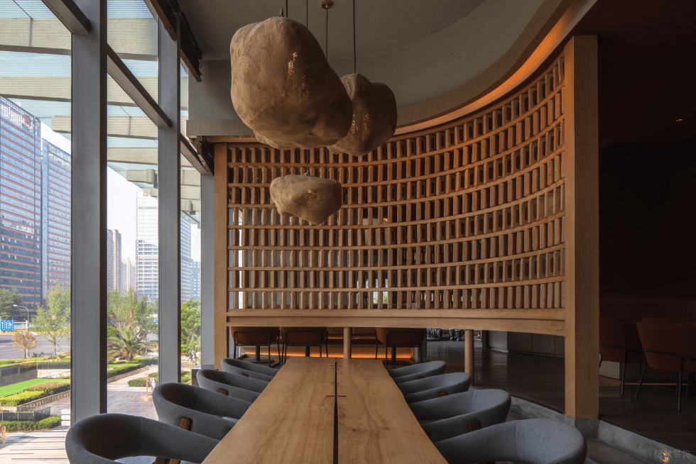 深圳羅湖中華花園簡(jiǎn)約風(fēng)格休閑酒吧裝修案例半開放式包廂